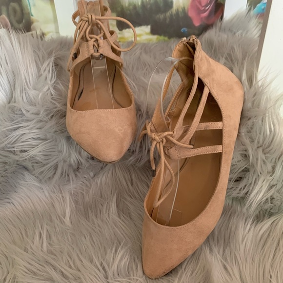 Nine West Lace Up Ballet Flats - Picture 4 of 6